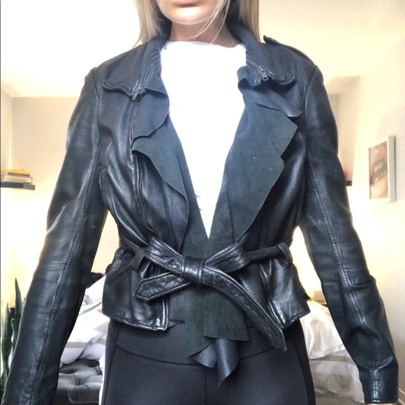 All Saints Leather Jacket - Picture 1 of 8